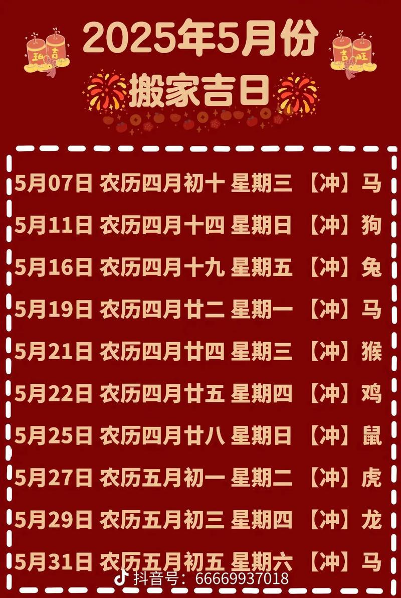 喬遷吉日2026年5月最佳時間