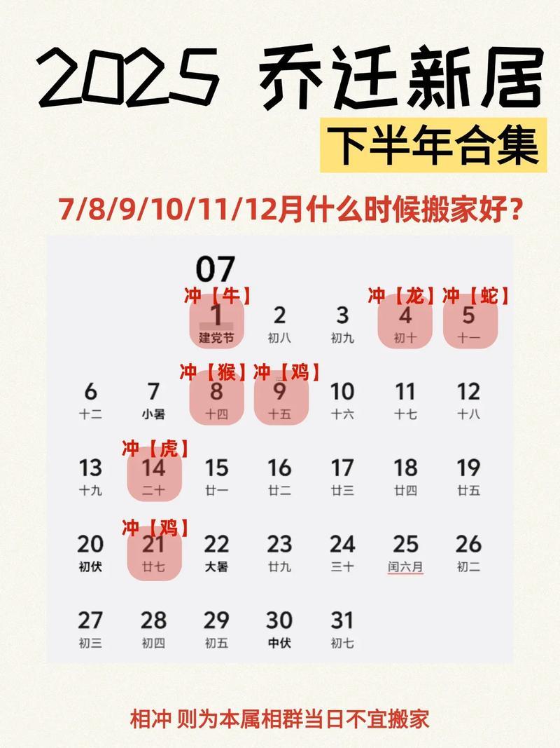 2026年7月入宅吉日查詢