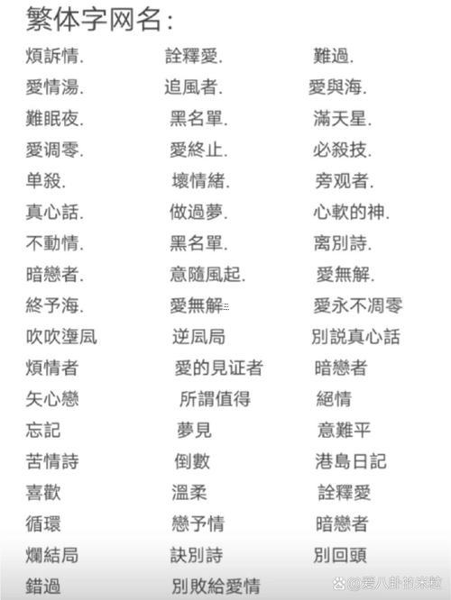 網(wǎng)名大全2013最新版的