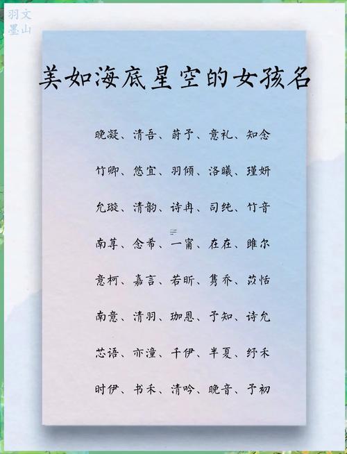 夢幻好聽名字