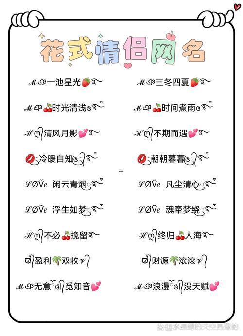 非主流情侶個性網(wǎng)名