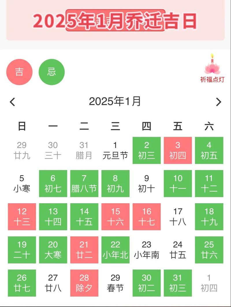 2025年9月喬遷入新房吉日查詢