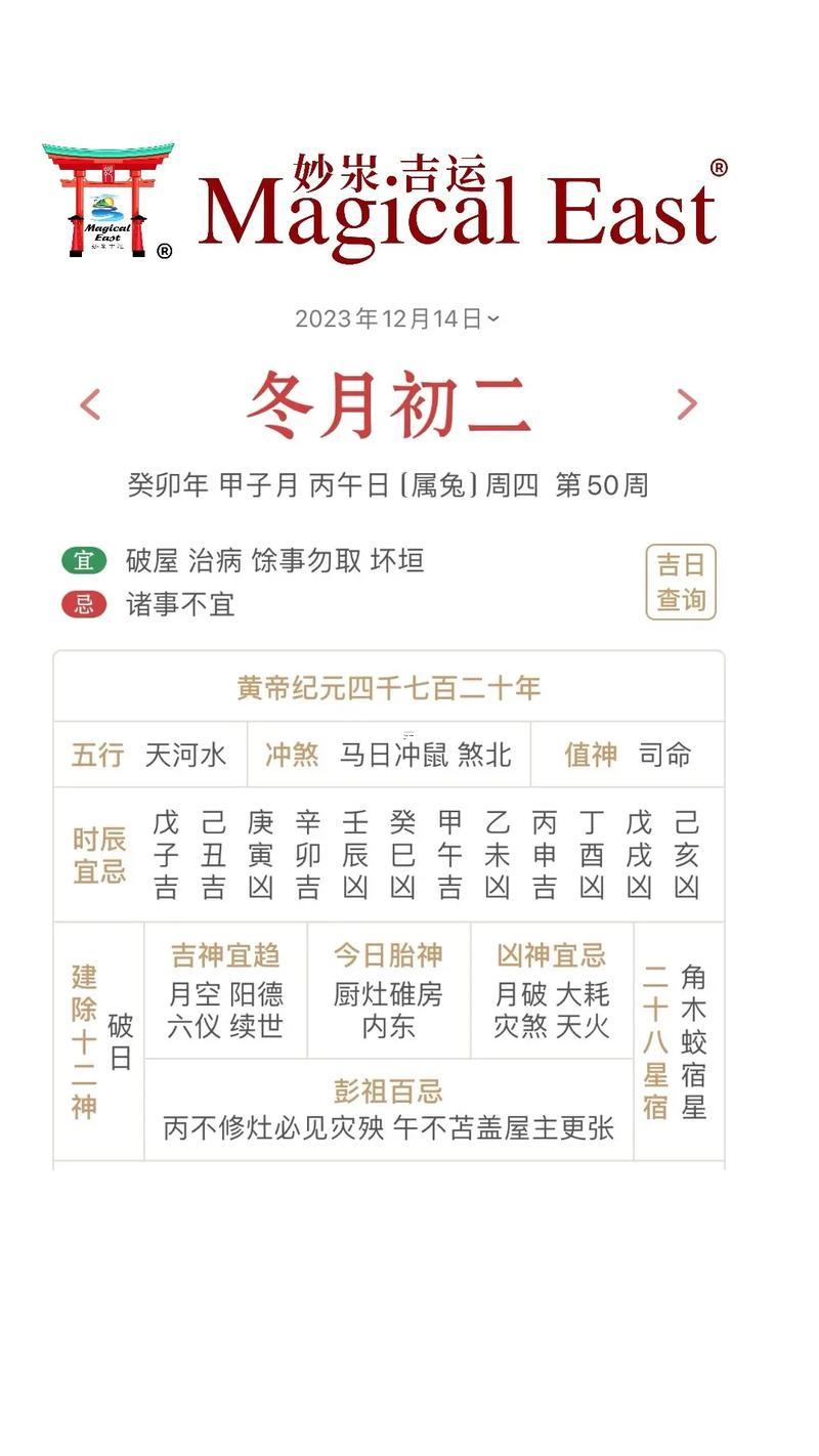 2026年古歷12月黃道吉日查詢