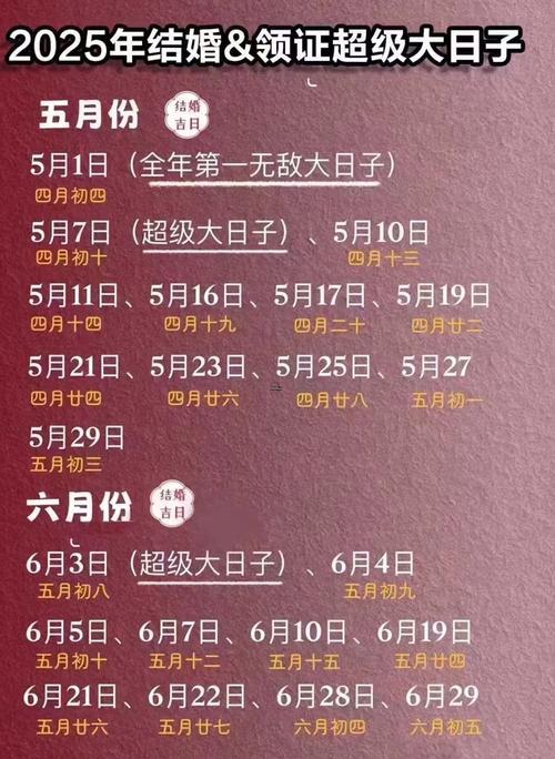2025年9月結(jié)婚吉日怎么看