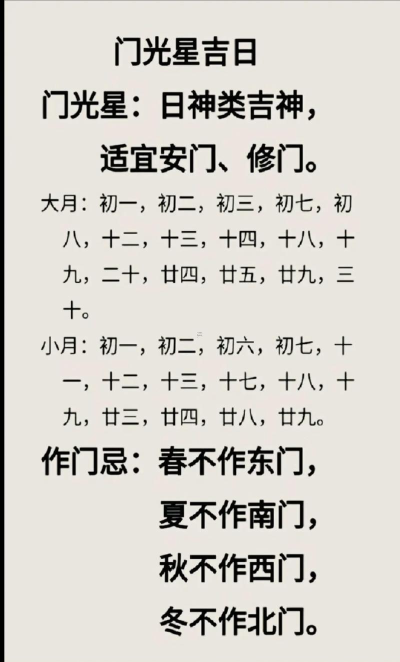 安裝門的吉日2025
