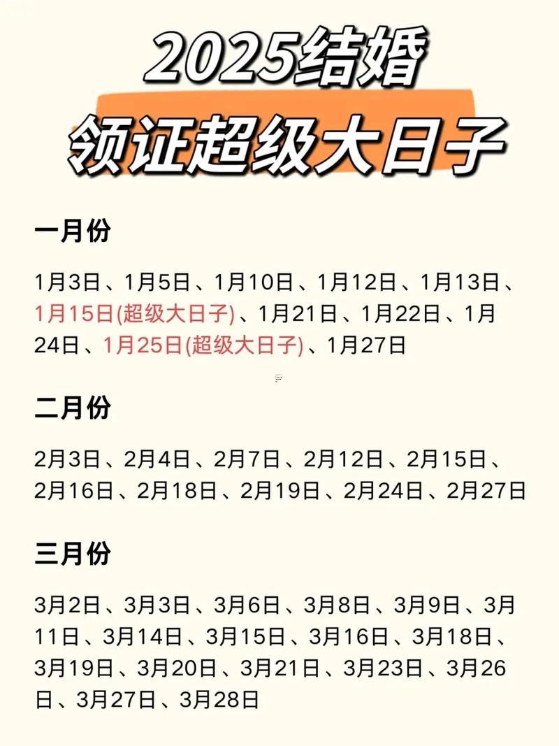 2025年9月結(jié)婚吉日有什么