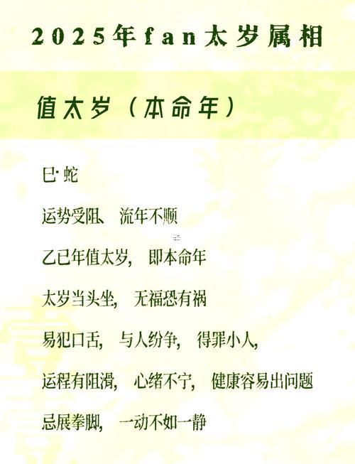 龍犯太歲的生肖2025