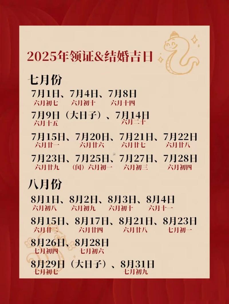 2025年12月最佳結(jié)婚吉日