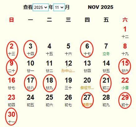 2025年11月搬家吉日查詢