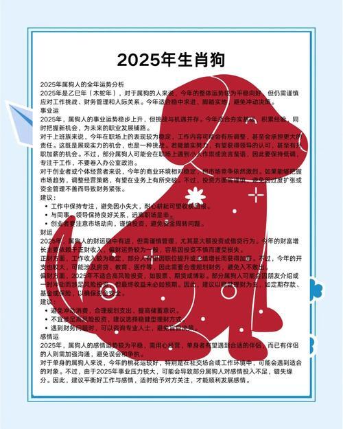 2025年屬狗的運(yùn)勢(shì)怎么樣