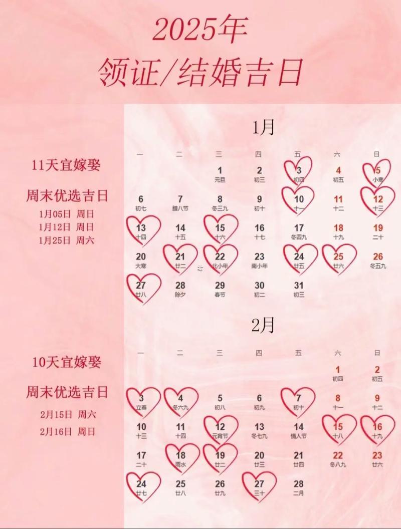 2025年陽(yáng)歷10月適合結(jié)婚的日子