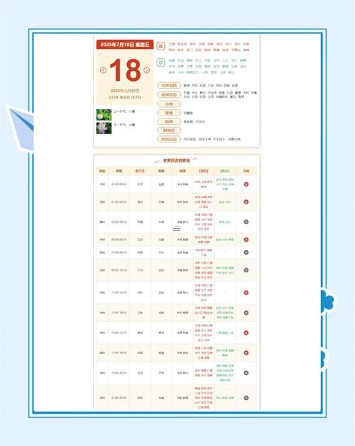 2025農(nóng)歷7月黃道吉日