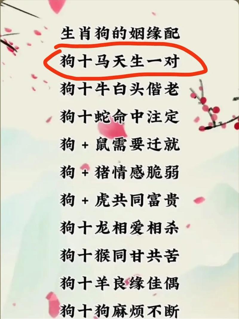 1982屬狗男的最佳婚配