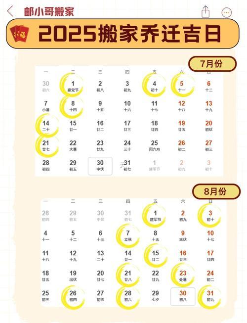 2025年10月屬豬最佳入宅日