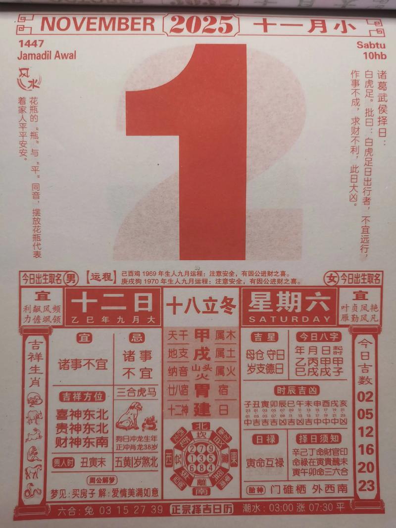 2025年11月裝修吉日一覽