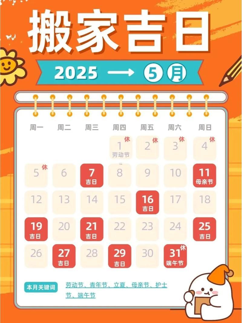 2026年5月搬家最佳吉日