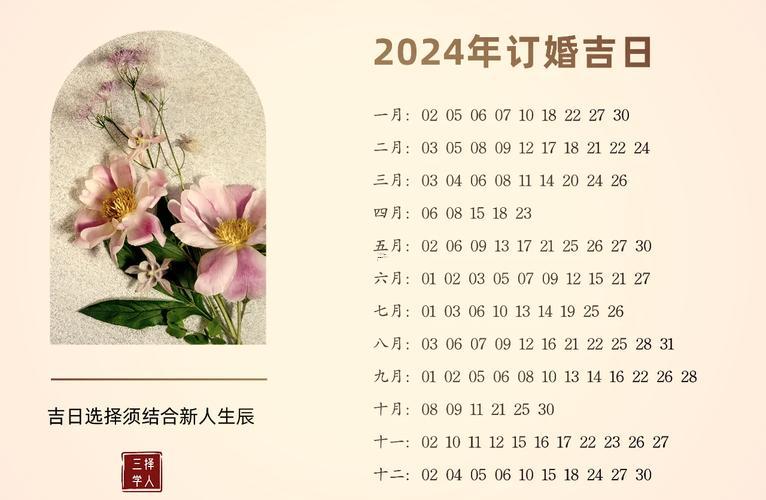 4月份訂婚黃道吉日2026年