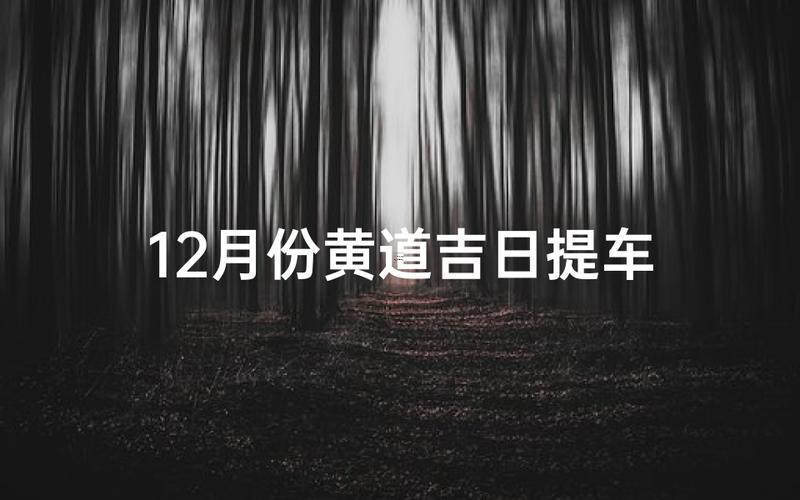 2025年12月提車吉日查詢