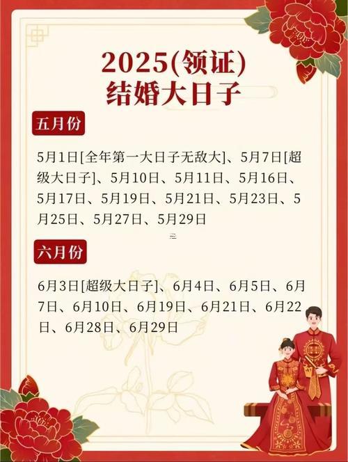25年9月份結(jié)婚黃道吉日查詢