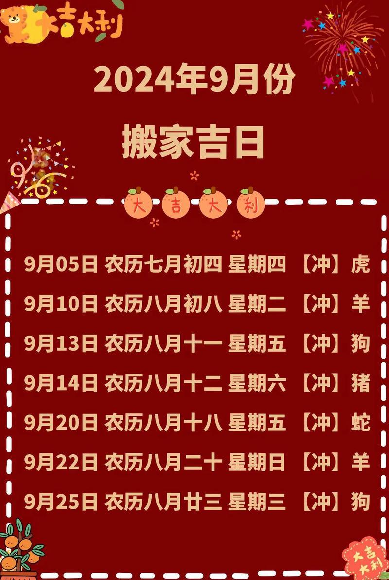 2025年9月最佳黃道吉日