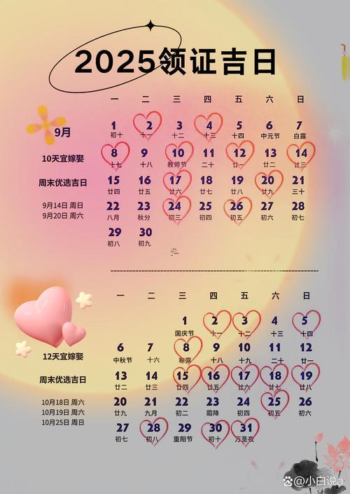 農(nóng)歷九月黃道吉日查詢2025