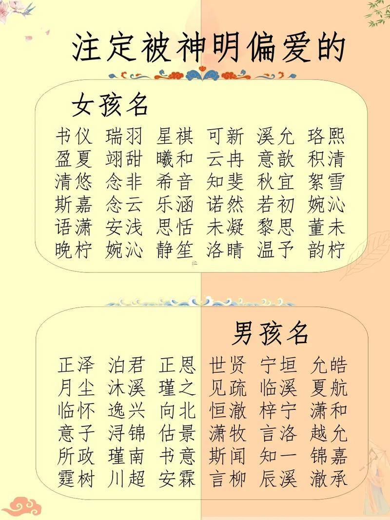 免費生辰八字起名女孩