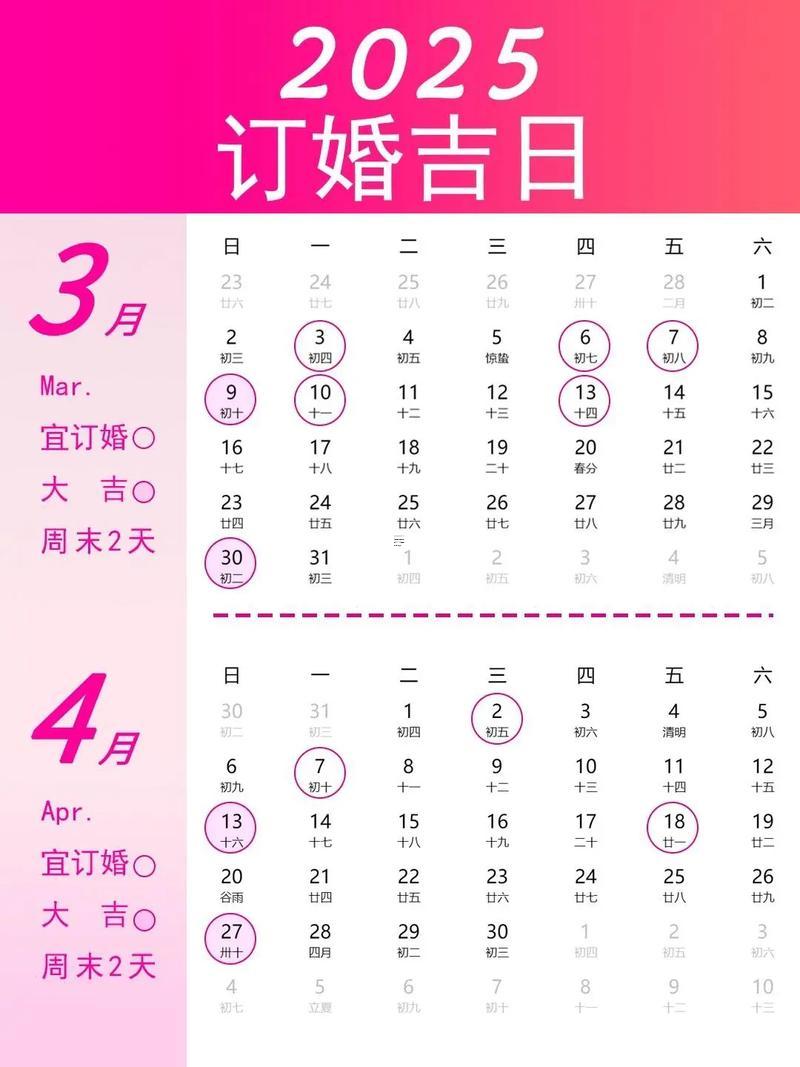 2025年十月適合結(jié)婚的好日子