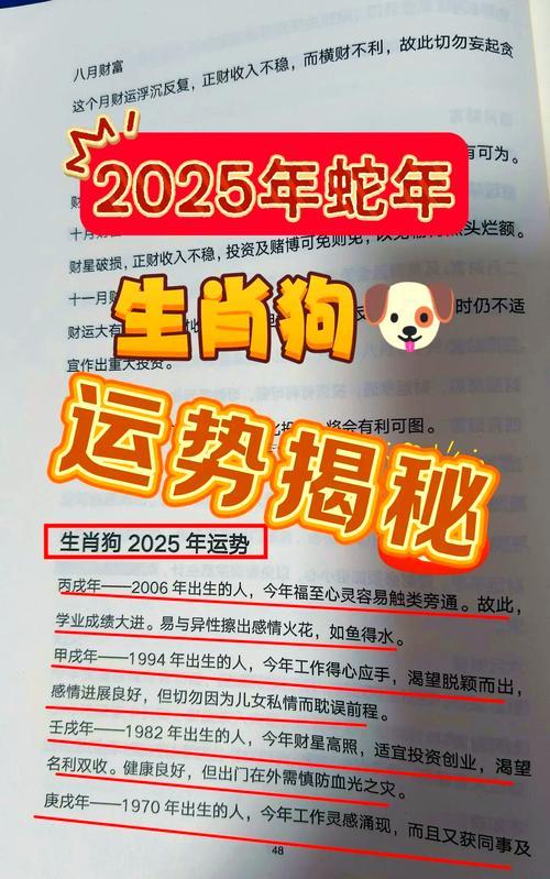 屬狗在2025運(yùn)程