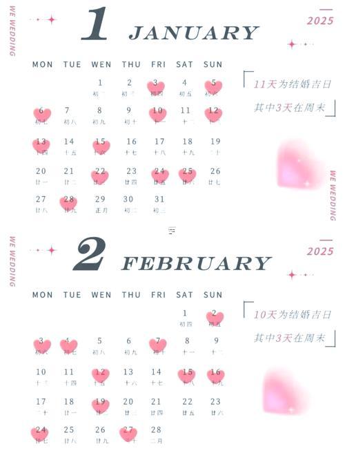 2025年7月結(jié)婚吉日一覽表