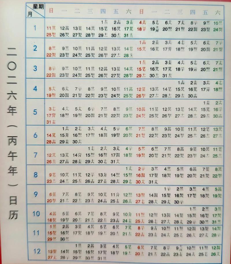 2026年6月祭祀得日子