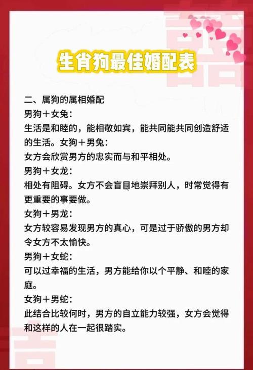 女雞男狗的婚配怎么樣