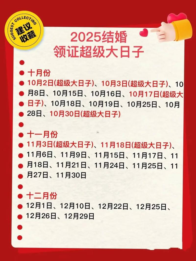 2025年11月領證吉日