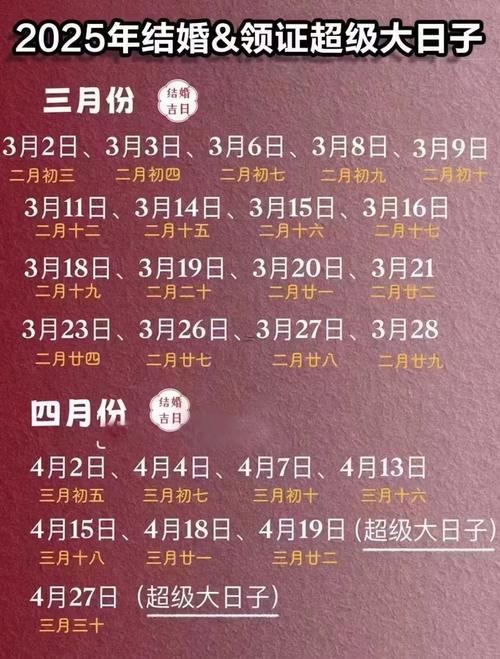 2025年10月結(jié)婚好日子