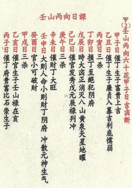 日柱六十甲子日斷吉兇出自哪里